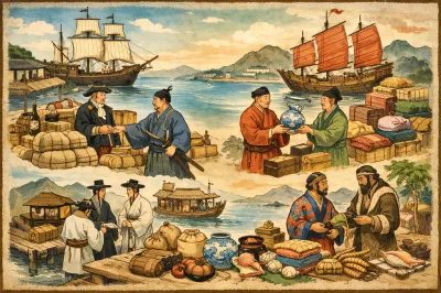 江戸時代の貿易は「鎖国」じゃなかった?4つの窓口と輸出入品をわかりやすく解説