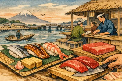 【江戸時代の寿司ネタ】あったネタ・なかったネタ総まくり|マグロが「下魚」だった理由