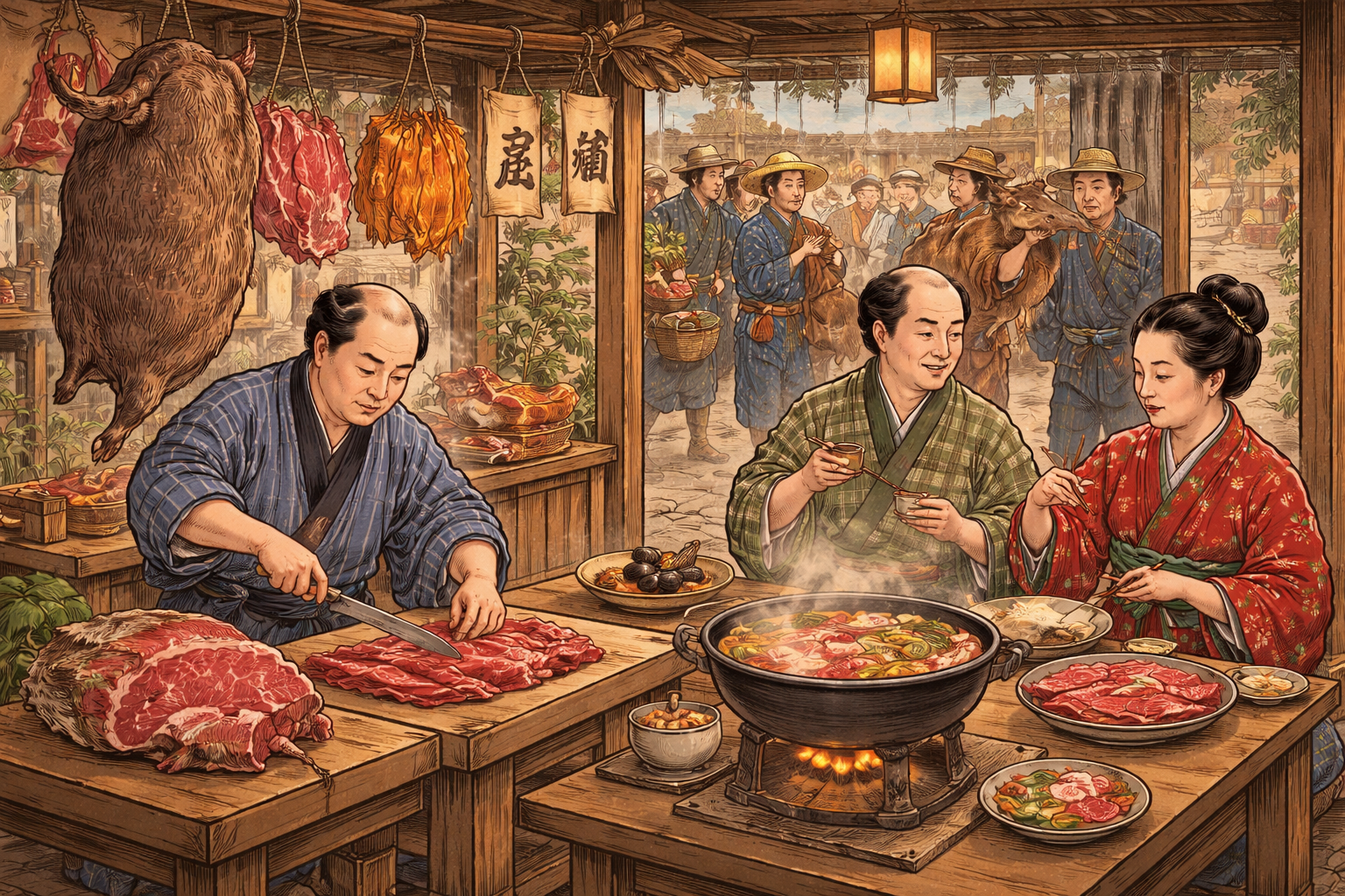 江戸時代の肉食は「禁止」ではなく「建前と実態が分かれていた」